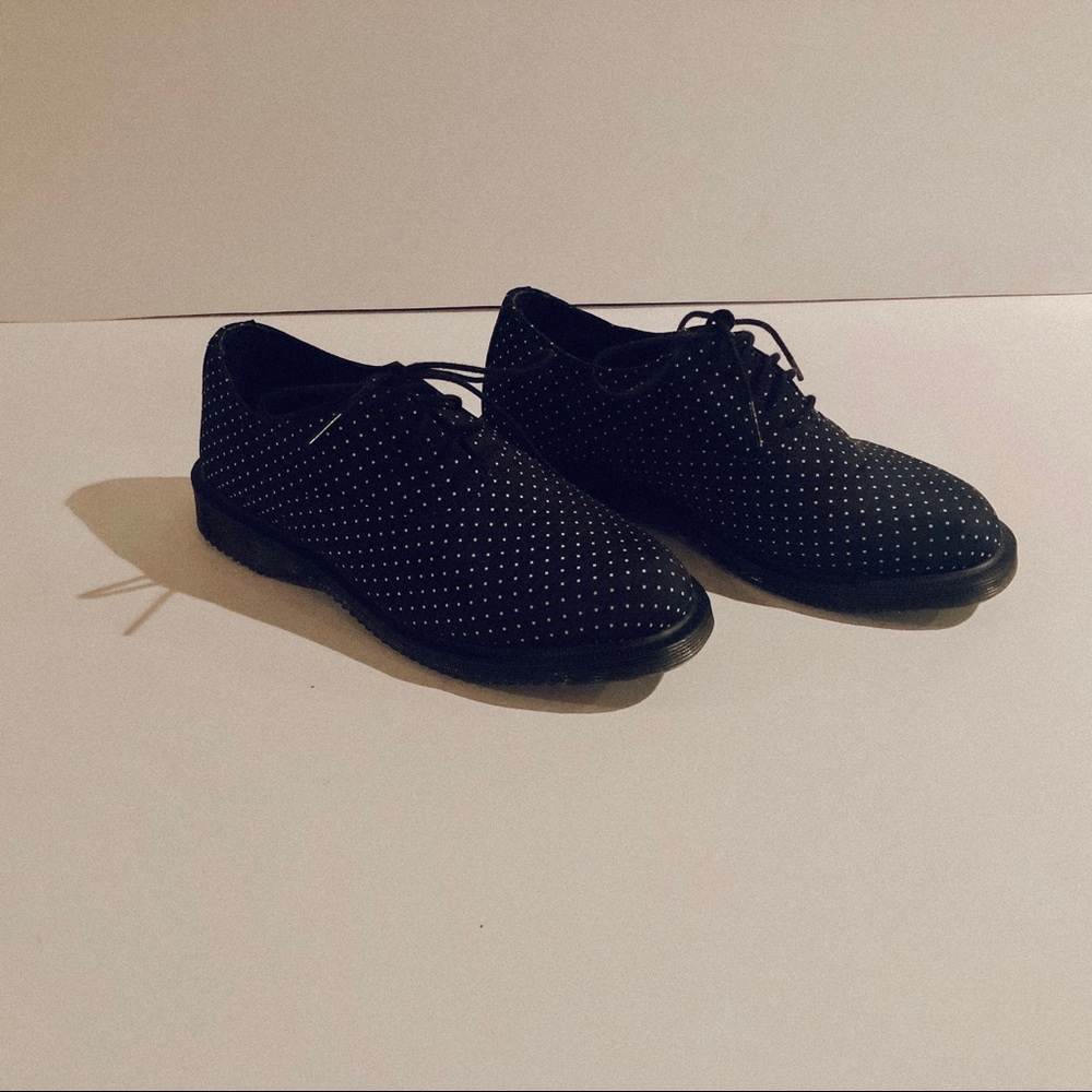 Dr. Martens Women’s Briar Oxfords Black Pin Dots